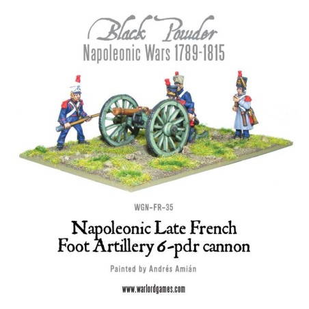 french napoleonic 6 pounder foot artillery