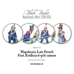 french napoleonic 6 pounder foot artillery