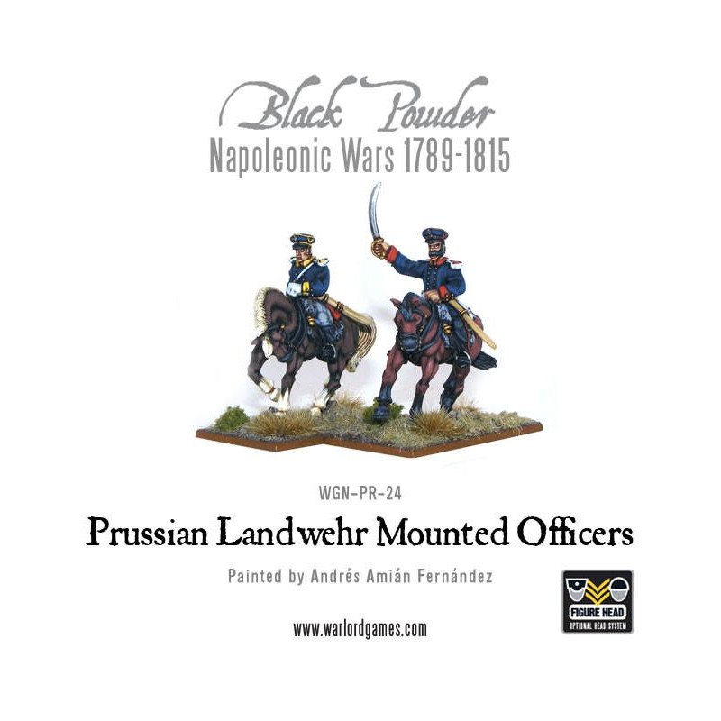 prussian landwehr officers mounted