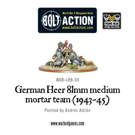 german heer 81mm medium mortar team 1953-45