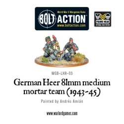 german heer 81mm medium mortar team 1953-45