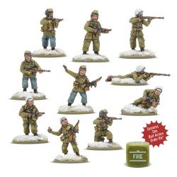 US airborne pathfinder squad winter