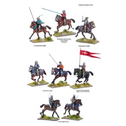 Mounted agincourt knights 1415-29