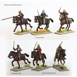 Mounted agincourt knights 1415-29