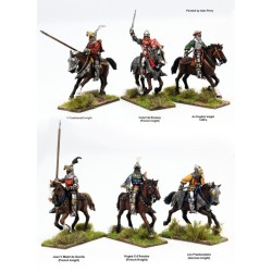 Mounted agincourt knights 1415-29