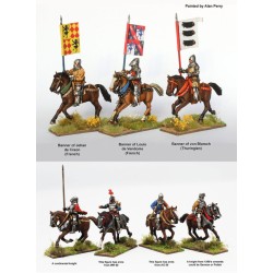 Mounted agincourt knights 1415-29