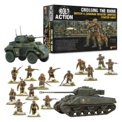 crossing the rhine british & canadian infantry winter starter army