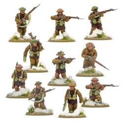 crossing the rhine british & canadian infantry winter starter army