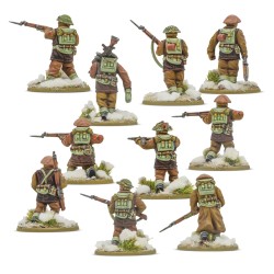 crossing the rhine british & canadian infantry winter starter army