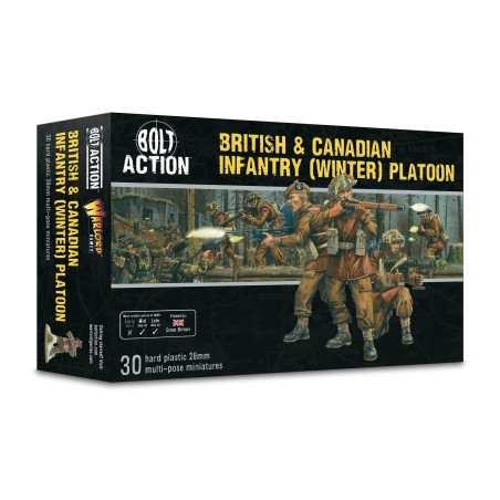 british & canadian infantry winter platoon