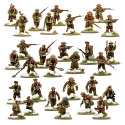 british & canadian infantry winter platoon
