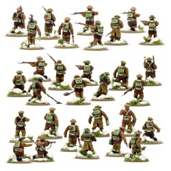 british & canadian infantry winter platoon