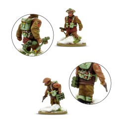british & canadian infantry winter platoon