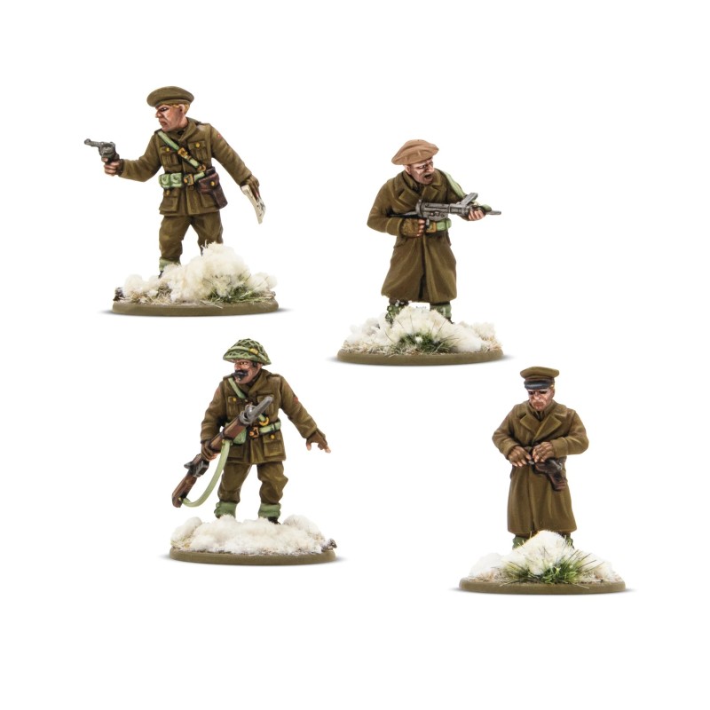 british & canadian infantry winter platoon commanders