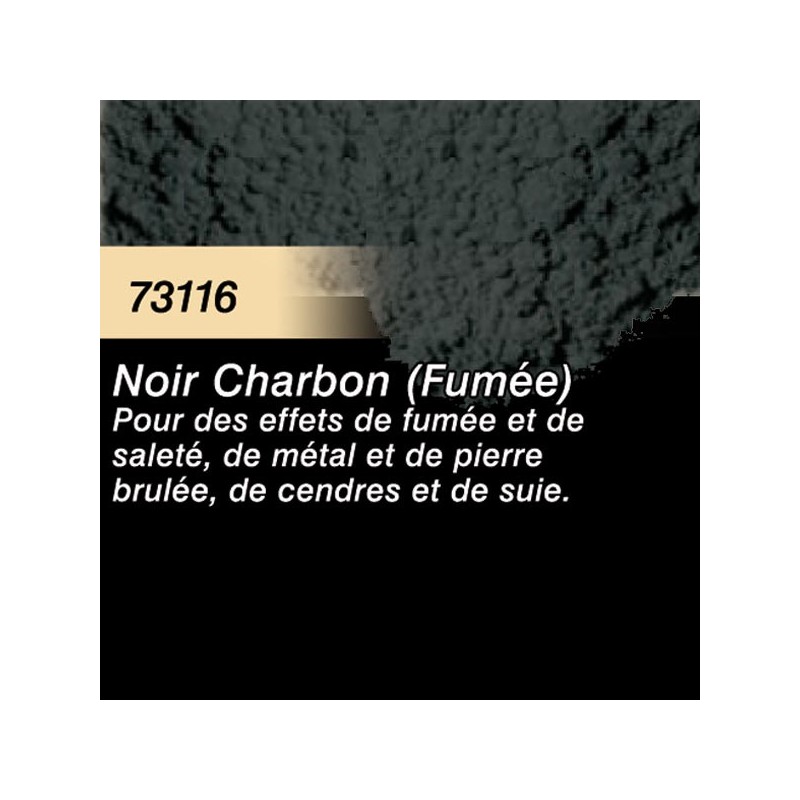 73116 pigment noir charbon(fumée)